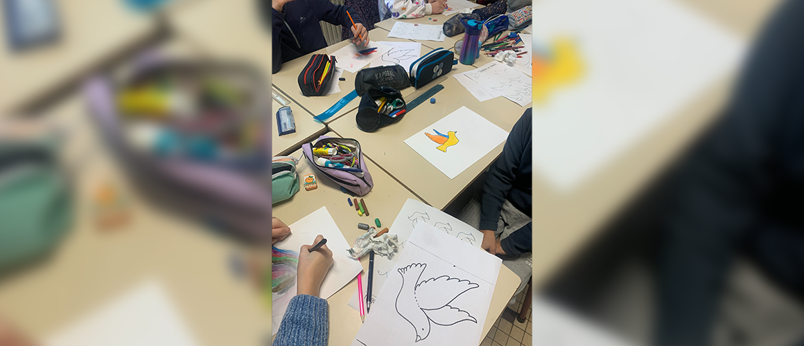 Croquis des étudiants de l'école de design graphique BRASSART Caen.