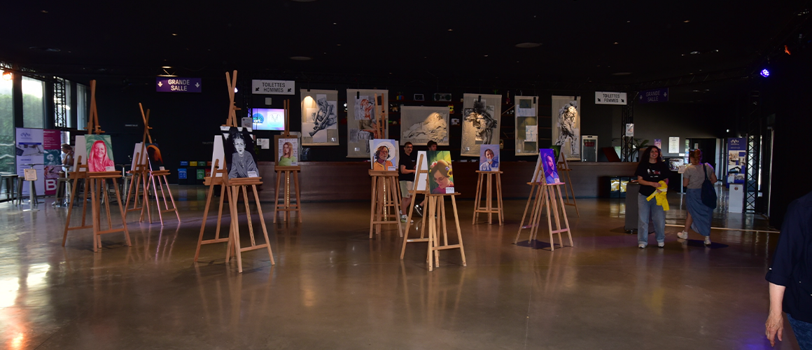 Tableaux au festival des arts et du numérique